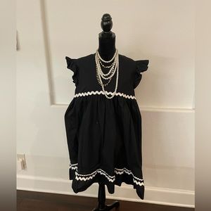 Fun black and white babydoll dress